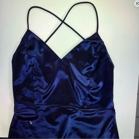 Windsor Elegant Navy Blue Evening Gown homecoming prom formal dance - Picture 2 of 9
